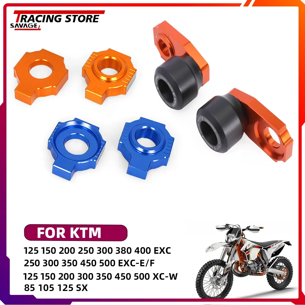 Chain Adjuster Regulator Slider Motorss Axle Block Tensioner For 85 105 125 150 200 300 350 450 500 EXC -E /F XC-W XCF-W Sixdays