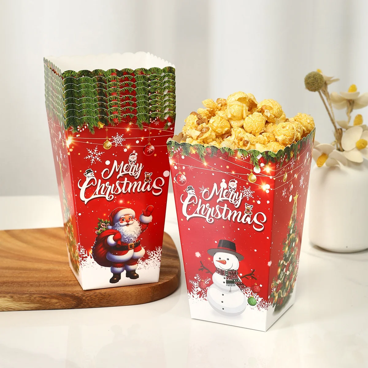 Santa Claus Snowman Popcorn Bo - Popcorn ulasan dan harga