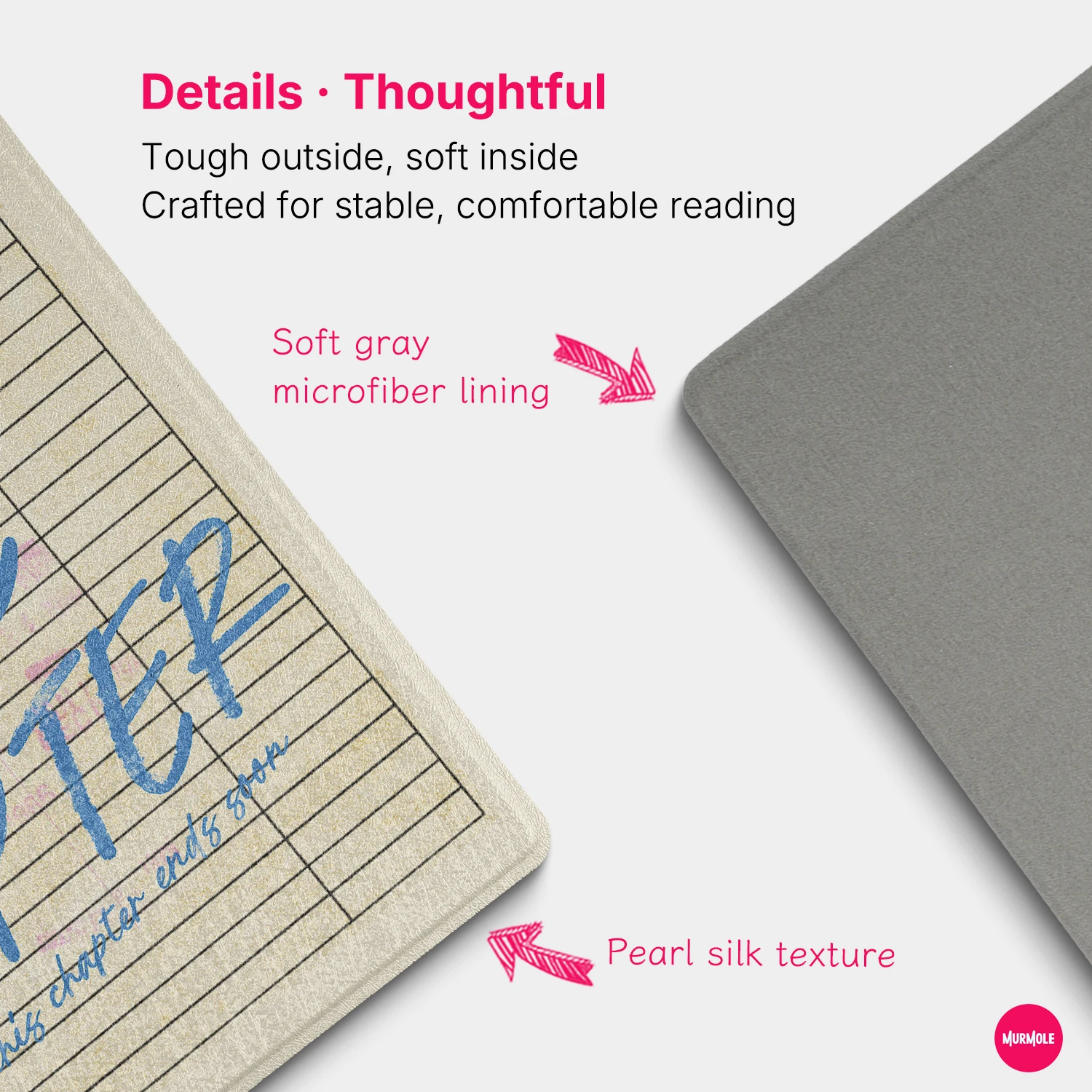 Etui Magnetyczne Murmole Library Card do Bigme B6 6" Ultra Slim Frameless Cover Bez Tylnego Panelu, Ochronne Etui Folio z Funkcją Automatycznego Wybudzania — zdjęcie produktu 5