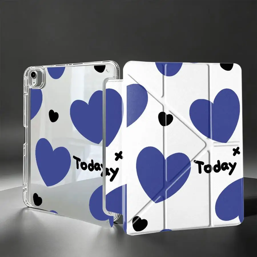 Today Hearts With Pen Slot Cover Tablet Case For Samsung Galaxy Tab A11 S10 Lite S7 FE S8 A8 S9 Plus A9 Plus