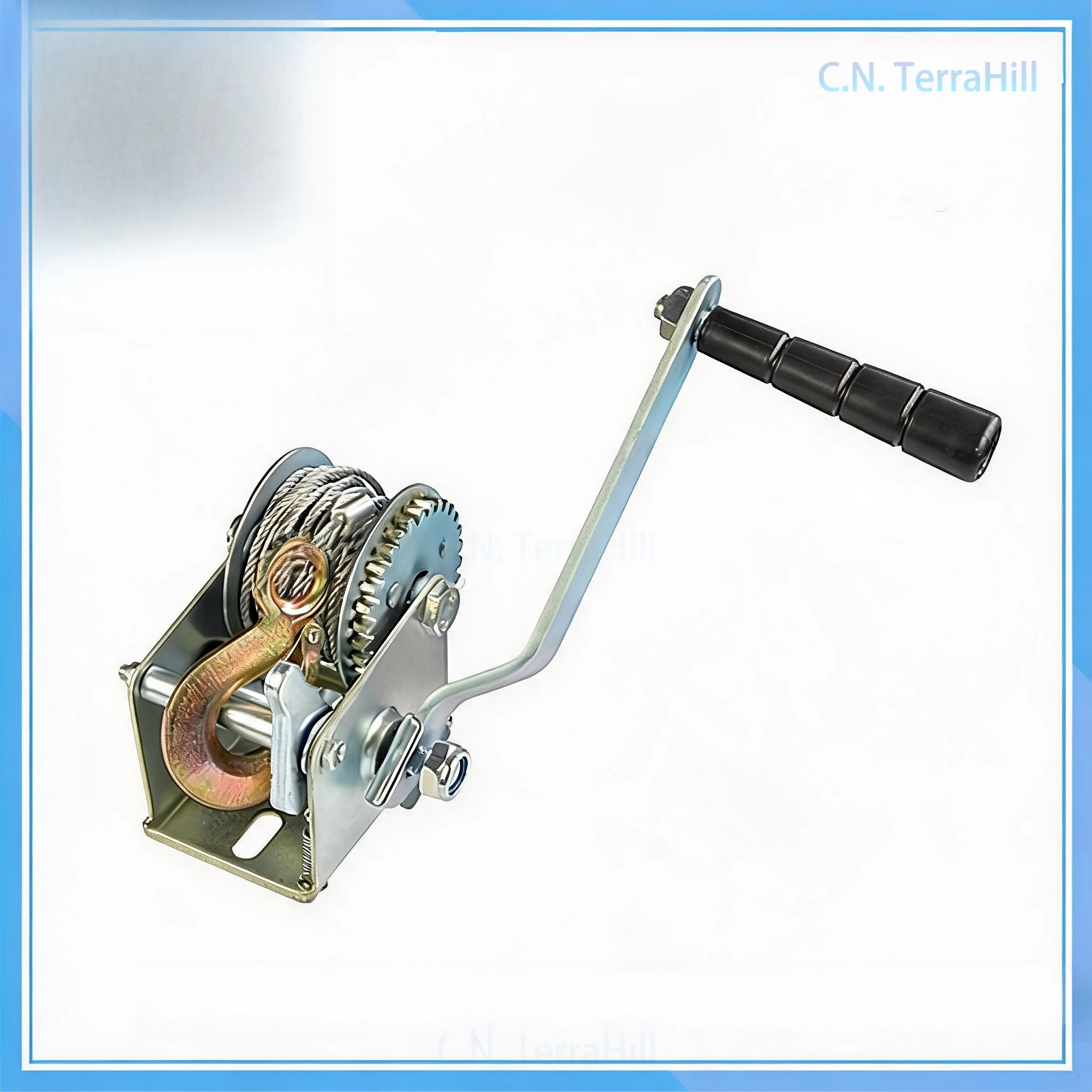 500LBS Mini Hand Winch with CE-SGS Certification for Stage Light Truss Lifting, Steel Cable Hoist