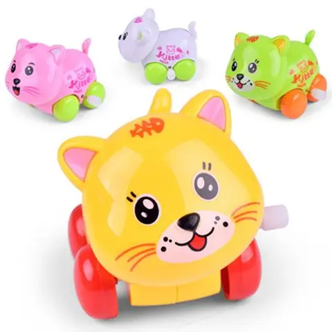 JOJOToy-Jouet mécanique pour enfants, cascadeur, course à pied, animaux, bébé, 5 pièces