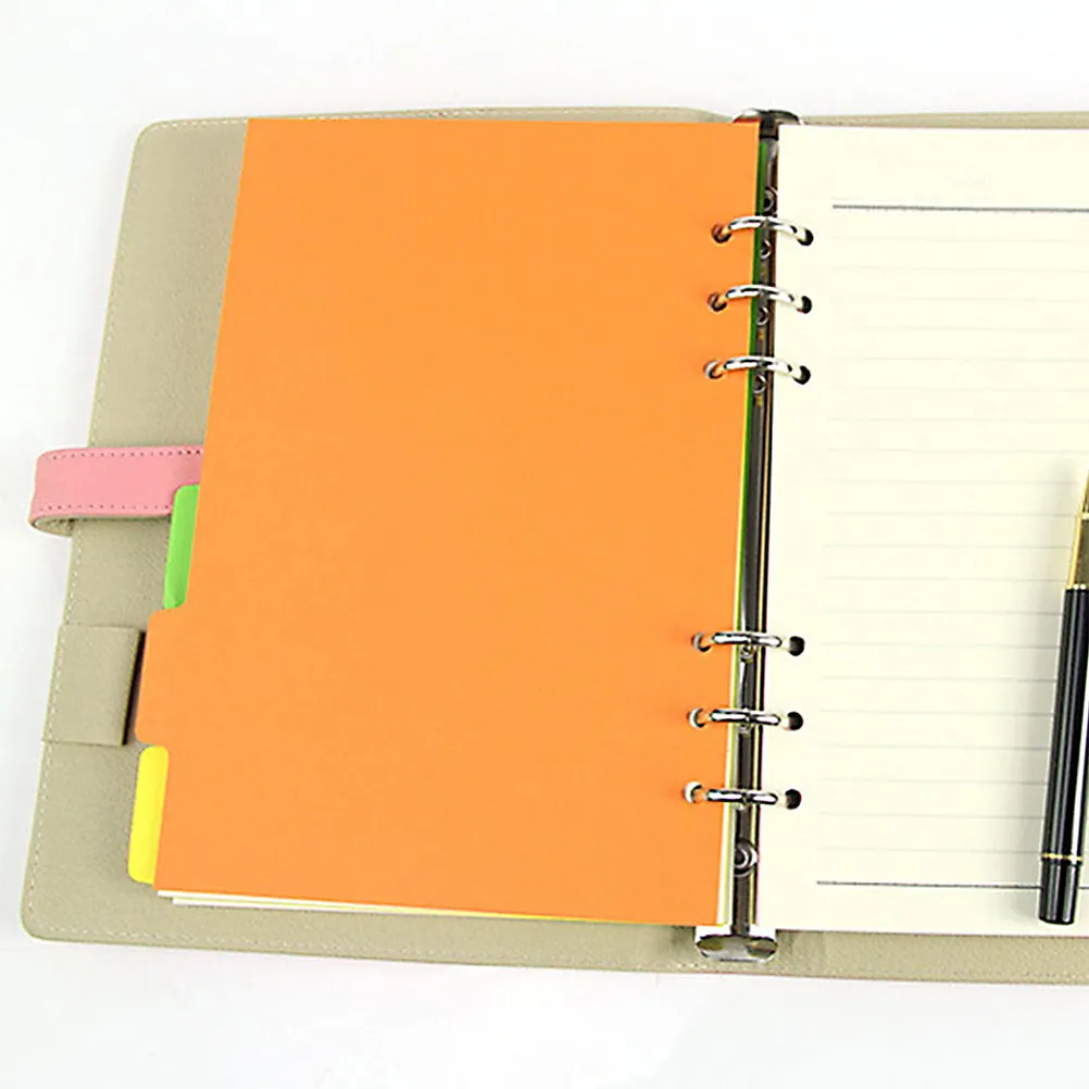 

24Pcs Binder Dividers Colored Page Markers School Binder Organizers Bright Classification Tabs for Notebooks Journals Index