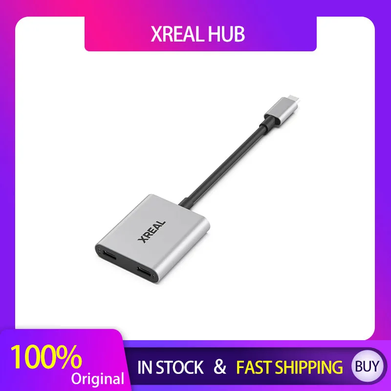 

XREAL Hub for AR GlassesCharging Adapter for Switch 120Hz High Refresh Rate PD Fast Charging For XREAL AIR/AIR2 Switch PS4 PS5