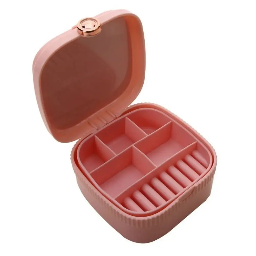 صندوق عرض مجوهرات محمول مقاوم للأتربة ، مخمل سفر ناعم ، سعة كبيرة ، حقيبة تخزين