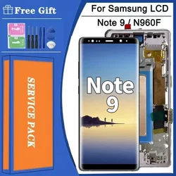 100% Test For Samsung Note9 LCD Display Touch Screen Digitizer Assembly For Samsung Note 9 N960F N960U N9600 LCD Frame