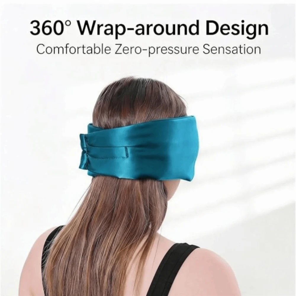 New Adjustable Silk Sleep Mask Breathable Pure Silk 3D Sleep Mask Rest Eye Cover Home Office