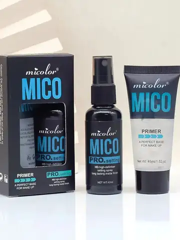 Makeup Set Of Makeup Primer + Setting Spray, Invisible Pore Color Rendering Hold Makeup, For Base Makeup And Makeup Finishing