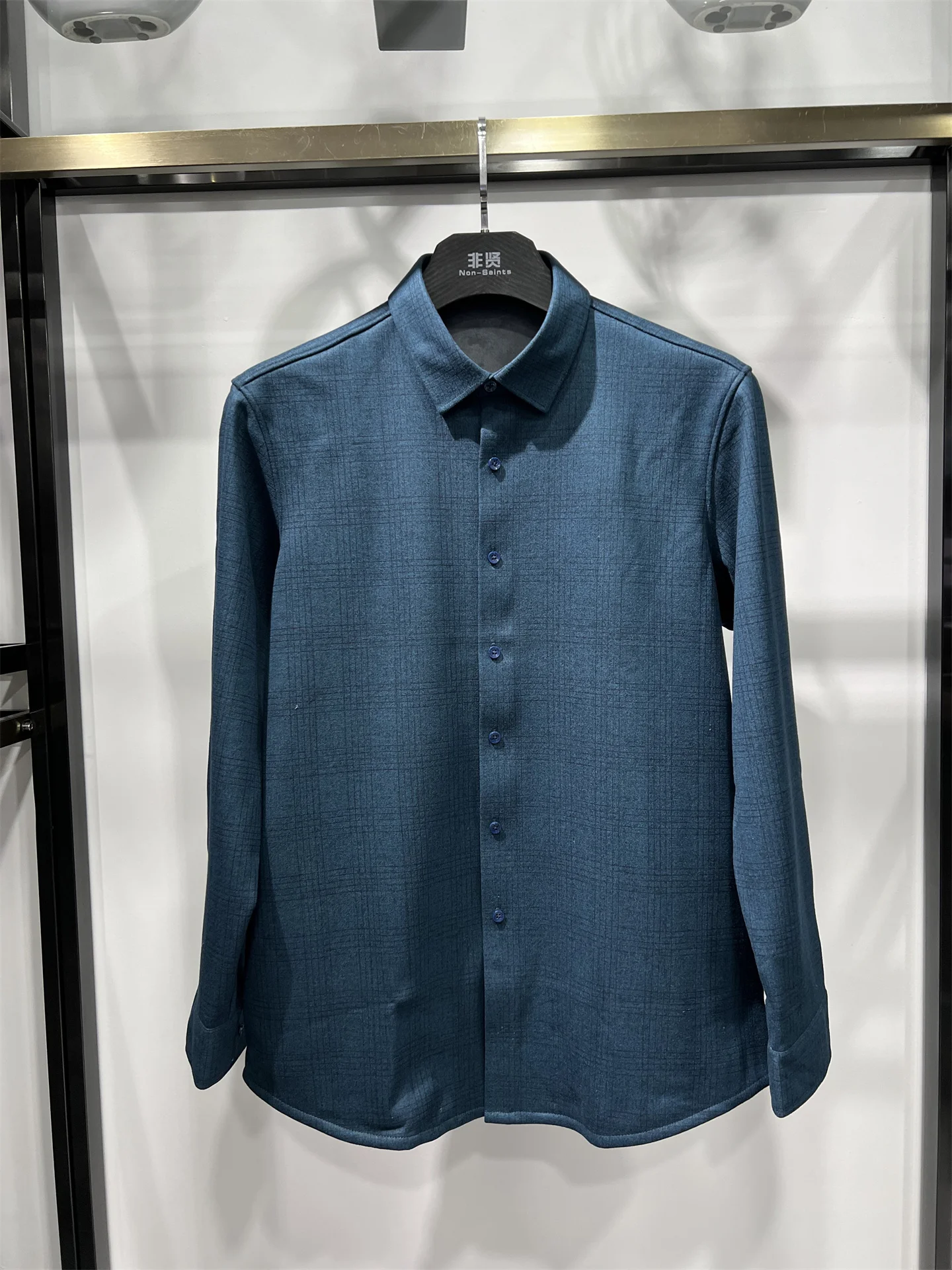 

Non-Saints Men's Fce-Lined Thiened Long Sve Casual irt Warm Base Layer irt Busin Casual Winter New Arrival