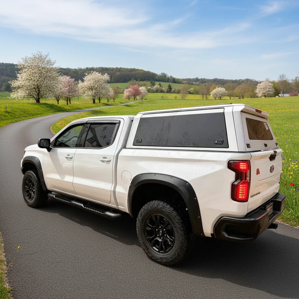 Factory Direct Aluminum Alloy Hard Type Tonneau Cover Tailbox Sierra 2500 2019+ 6.8FT Lightweight No-Drill Waterproof Dustproof