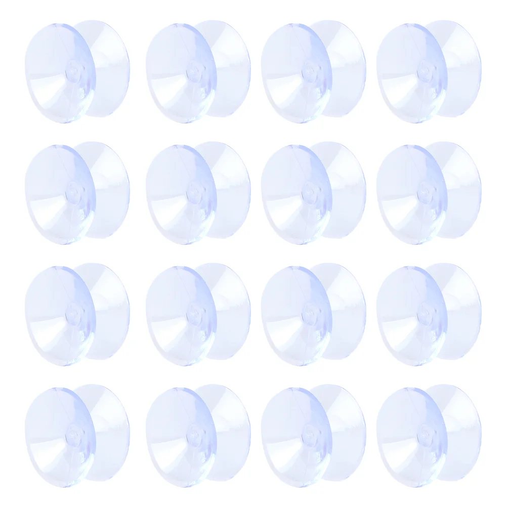 

20 Pcs Double-sided Suction Cup Rubber Pad Cups Glass Table Sucker Pads Tabletop Bumper