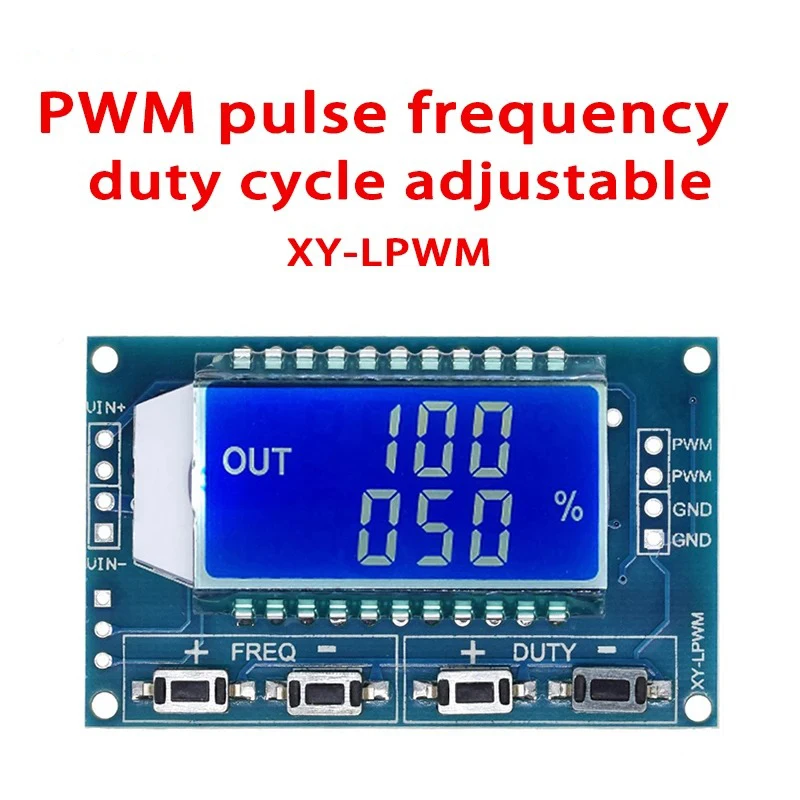 XY-LPWM 1 Гц-150 кГц Генератор сигналов ШИМ-плата Модуль импульсной частоты Рабочий цикл Регулируемый модуль ЖК-дисплей 3,3 В-30 В
