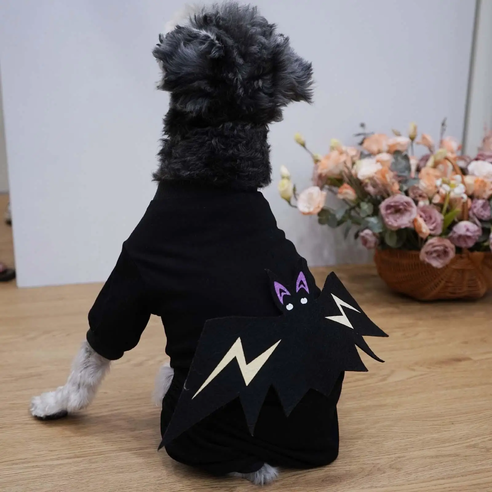 Halloween Bat Wing Dog Costume, Apparel Photo Props Jumpsuit Pet Halloween