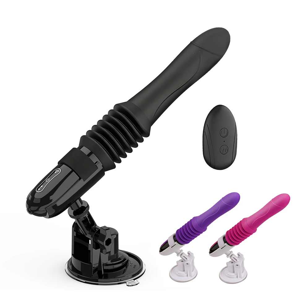 Automatic Thrusting Telescopic Sex Machine Dildo Vibrator Remote Control Suction Cup G Spot Vaginal Stimulator Sex Toys 18+