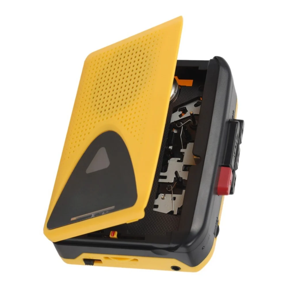 Portable Retro Cassette Player with Integrated Radio Functionality and 45mm Speaker for On-the-Go Audio Enjoyment