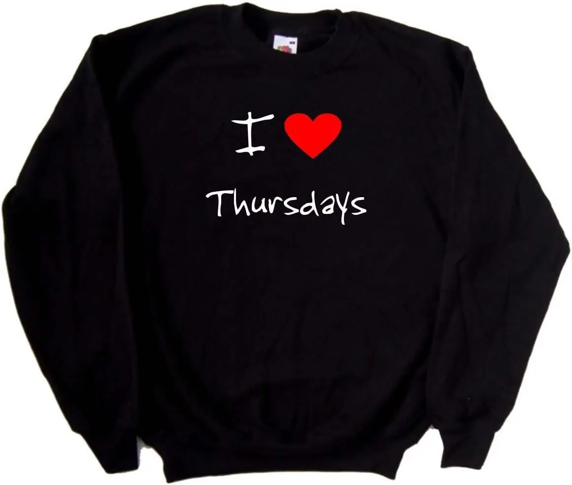 I Love Heart Thursdays Black Sweatshirt