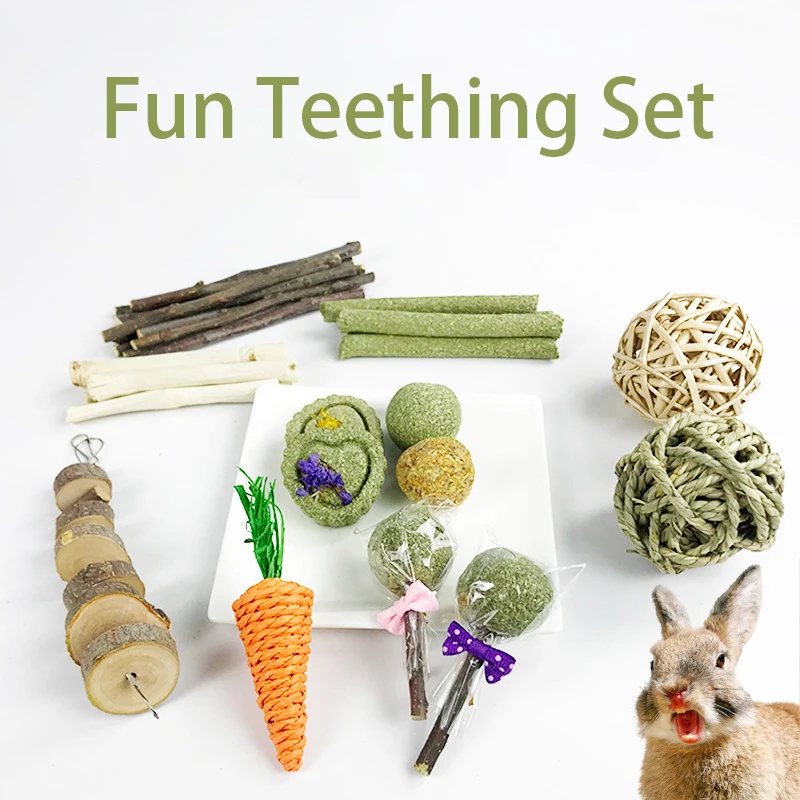 Pet Rabbit Guinea Pig Hamster Tooth Grinding Snacks Squirrels Tooth Grinding Toy Pet Supplies Fun Toy Dragon Cat Toys Snacks