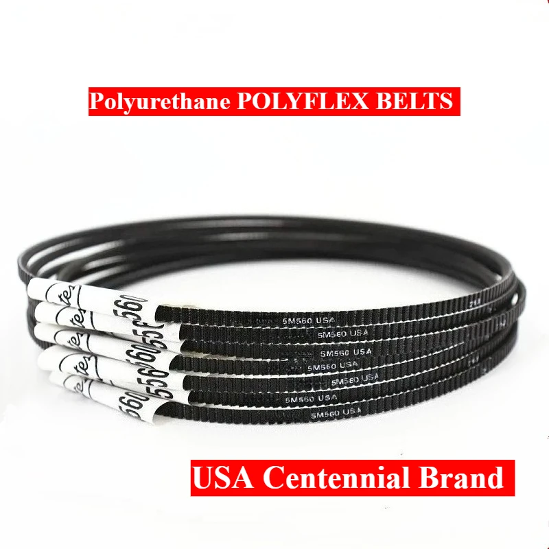 5M1150 5M1180 5M1220 5M1250 POLYFLEX BELTS Motor 3d Printer Tools Machine Variator Lathe Polyurethane Wide-angle Belts