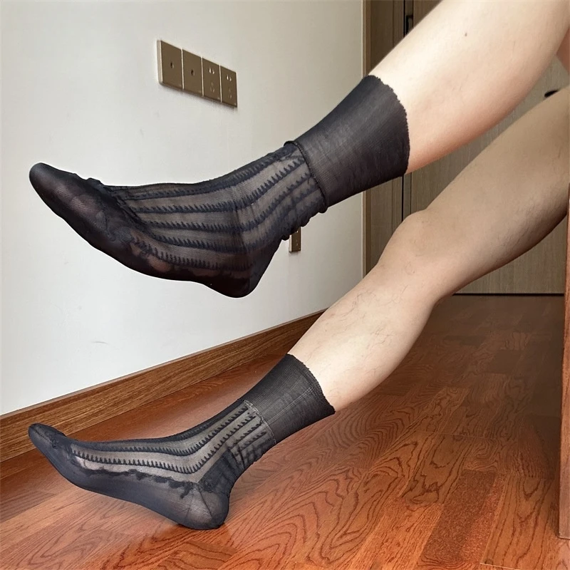 

Miosam, высокое качество, пилообразное полиамидное платье, сексуальные носки, мужские носки, большие размеры, ультратонкие мягкие деловые носки, мужские