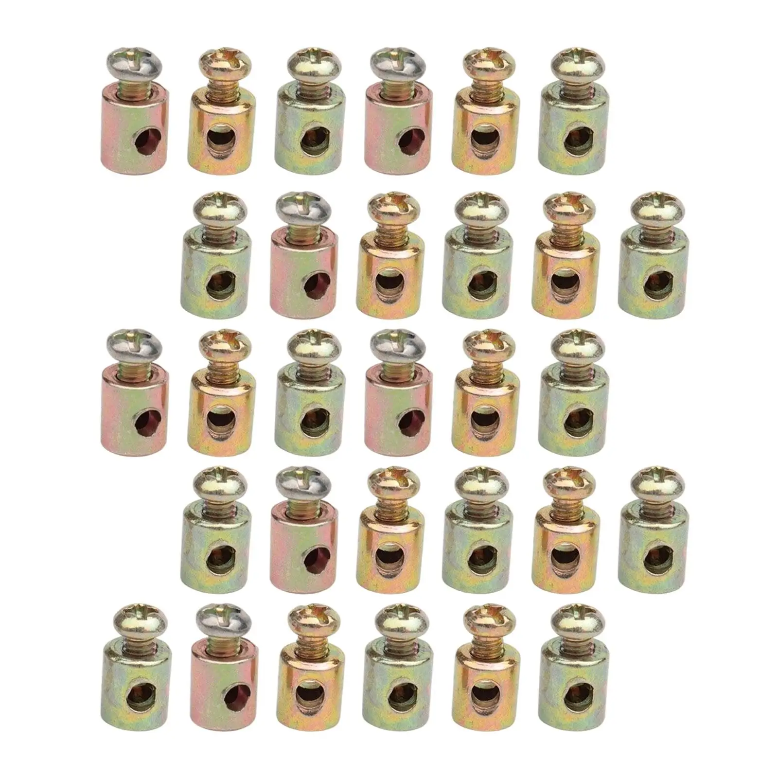 

30Pcs Cable Nipples Metal Throttle Choke Brake Line Throttle Cable Ends for Tractor Scooter Motorcycle Lawn Mower Go Kart