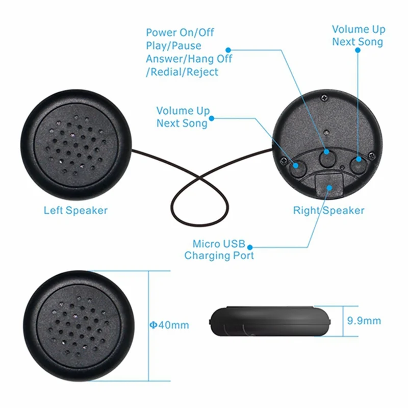 A57G-عصابة رأس على شكل حيوان، سماعة رأس بلوتوث لاسلكية مخملية ناعمة مع ميكروفون وعصابة رأس بلوتوث مع مكبر صوت رفيع وقناع نوم، أ