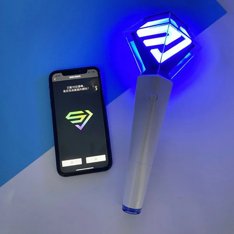 KPOP Super Junior Lightstick Ver.2 with Bluetooth Glow Hand Light Concert Cheer Superjunior Light Stick Lamp Recommend Age