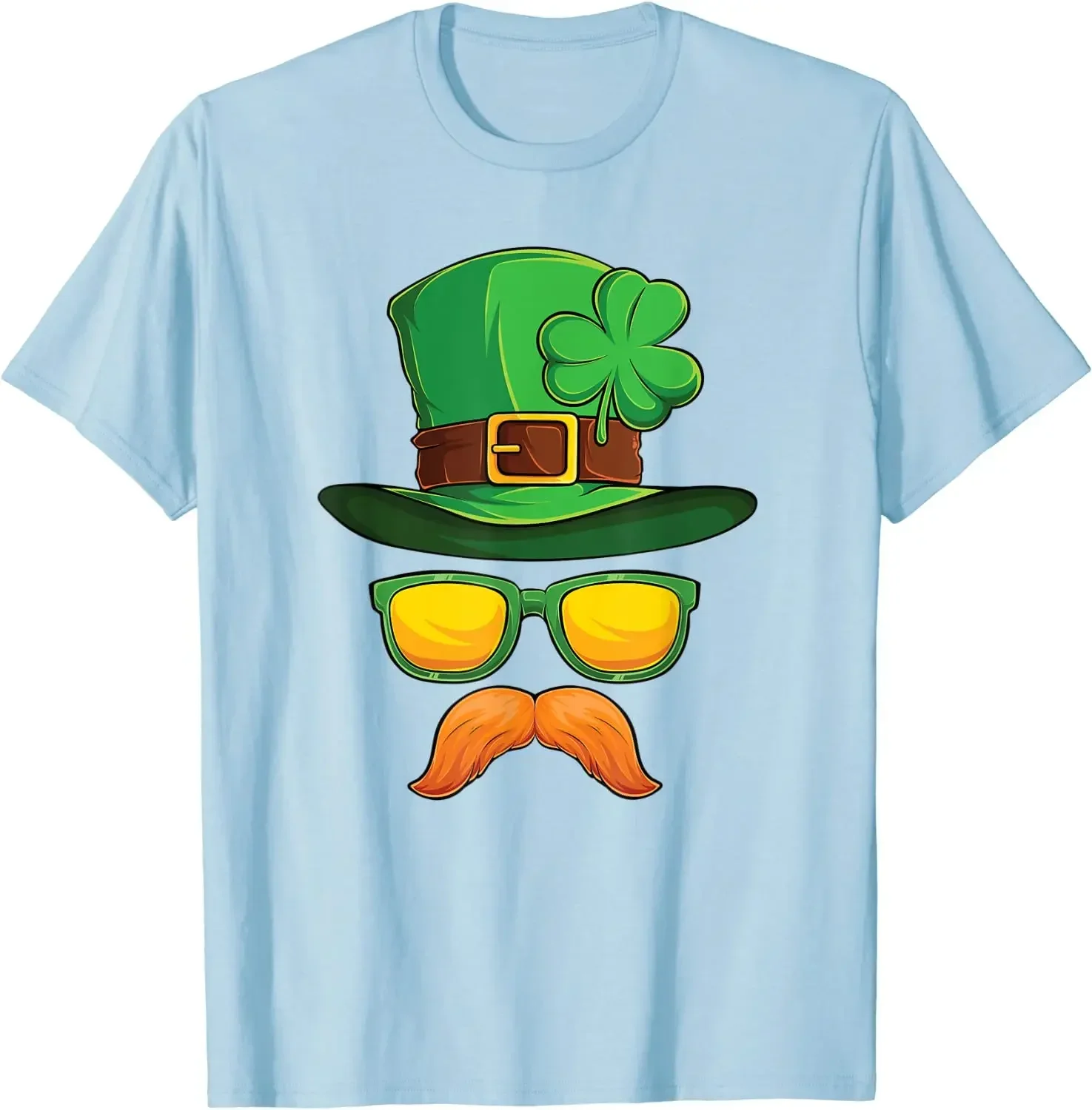 Funny St. Patrick's Day Irish Leprechaun Men Boys T-Shirt Men Clothing Cotton  Four Seasons Tees Oversized T Shirt