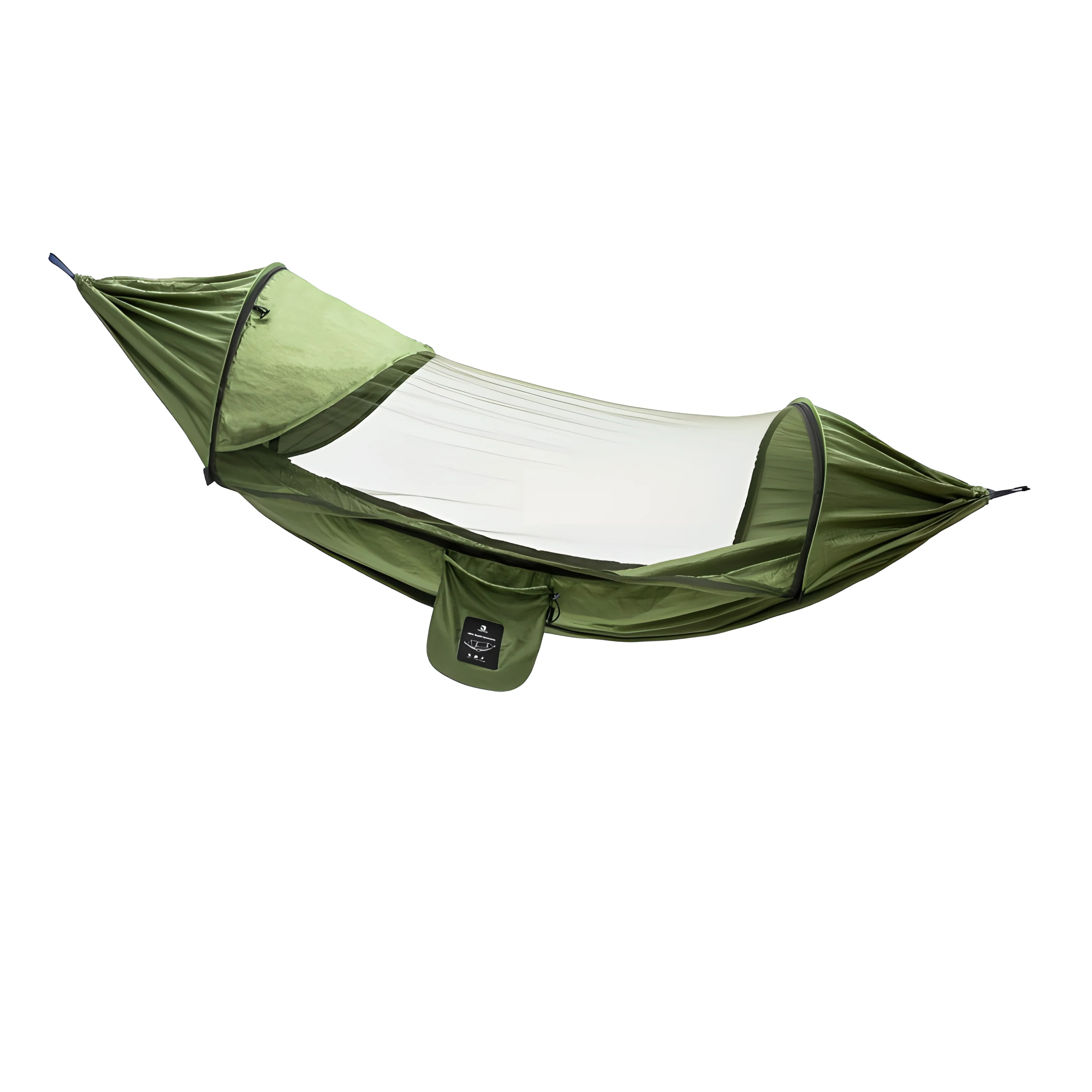 

Outdoor camping sun-shading anti-mosquito hammock thickened adult anti-rollover swing double camping quick open portable hammock