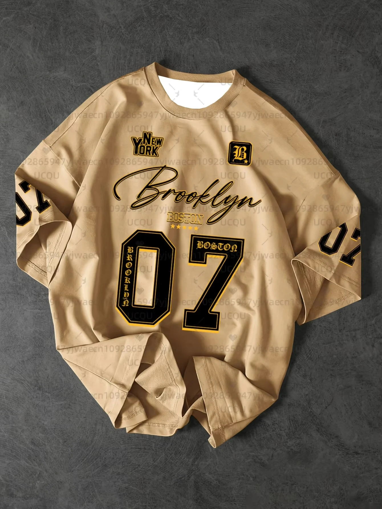 الصيف الجرافيك المحملة الفانيلة حجم كبير المرأة تي شيرت رياضي الرجال قميص رياضي بروكلين 07 طباعة تي شيرتات قصيرة الاكمام بلايز