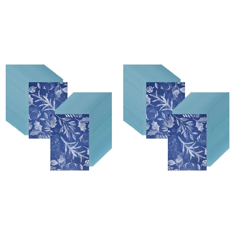 Qy-100 ورقة طقم ورق بصمة الشمس ورق أزرق أبيض ورق شمسي عالي الحساسية ورق طباعة الشمس DIY (A4/8.27X11.69 بوصة)