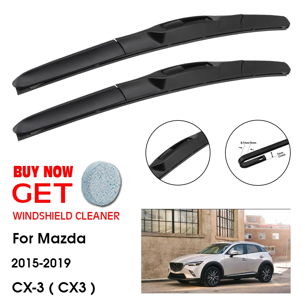 

Car Wiper Blade For Mazda CX-3 ( CX3 ) 22"+18" 2015-2019 Front Window Washer Windscreen Windshield Wiper Blades Accessories