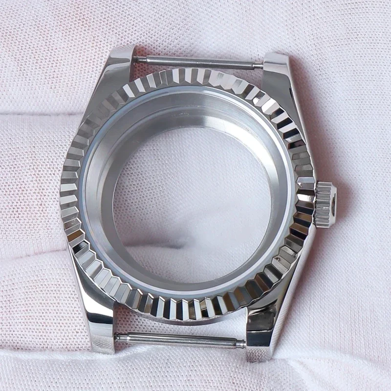 High Quality Tooth Bezel Sapphire Crystal Glass Water Resistanst Watch Case For Nh35 Nh36 NH34 Mechanical Automatic Movement image 2