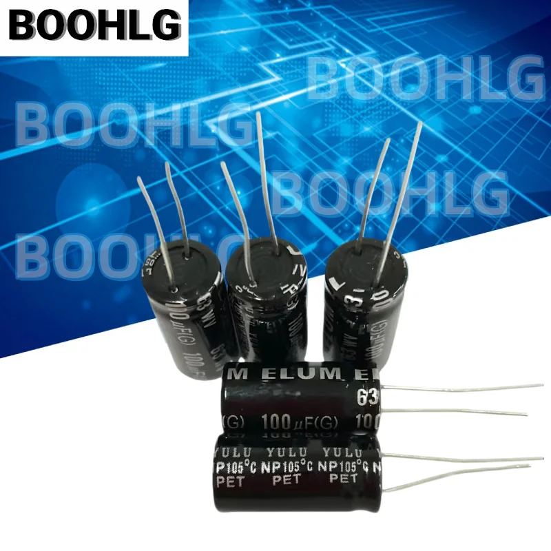 10PCS 100V 100uf NP Non-Polar Mid-Bass crossover Electrolytic Capacitor 63V 100uf 10X20mm