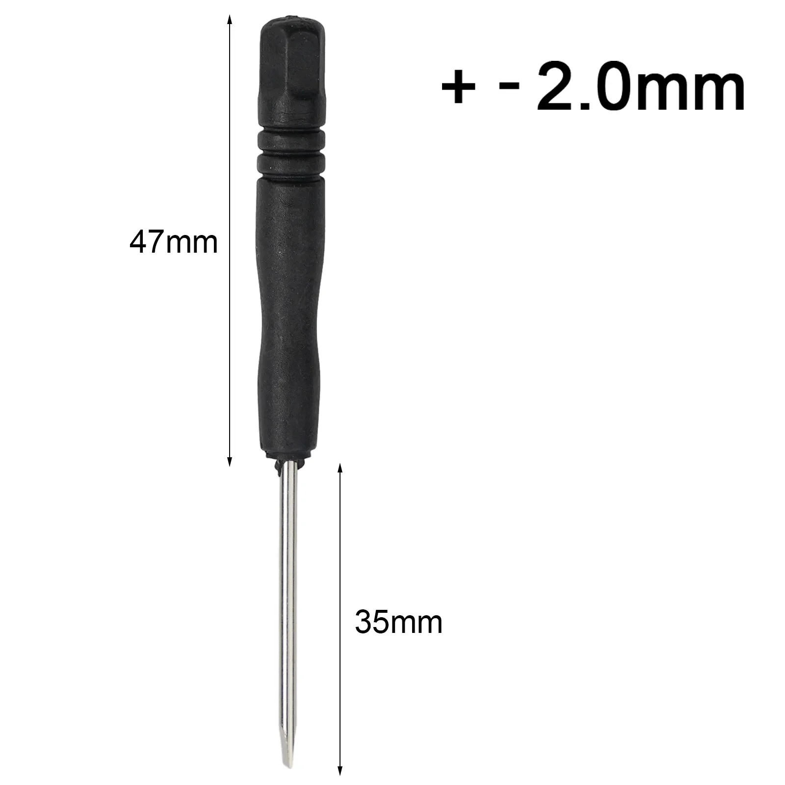 10Pcs Mini Screwdriver  Black Handle 2mm Cross Slotted Simple Screwdriver Watch Glasses Disassembly Maintenance Repair Hand Tool