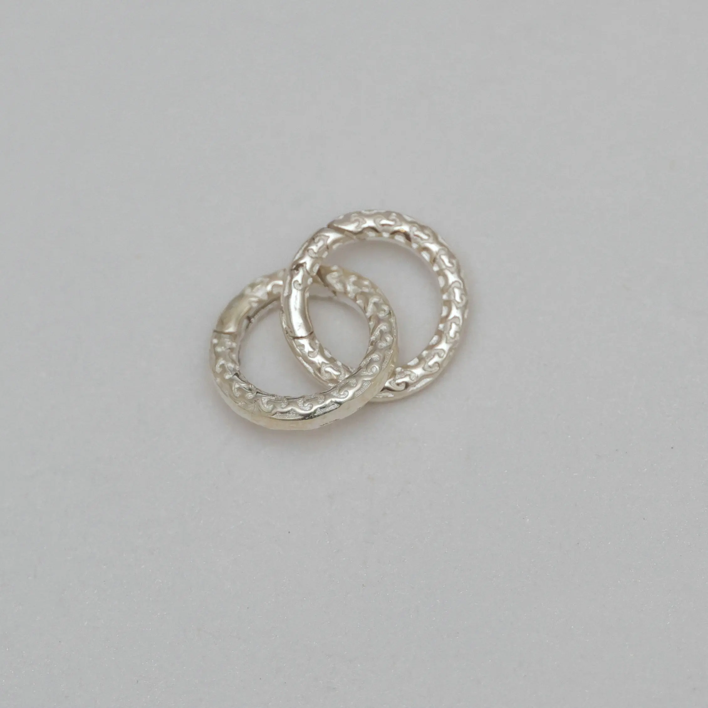 1PC 925 Sterling Silver Round Spring Clasp Connector for DIY Fine Jewelry Finding ZD0049 view 3