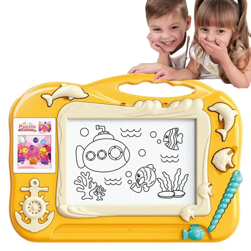 

Magnetic Drawing Board Erasable Drawing Board Toy Travel Toys Skill Development Toys Learning Educational Toy For Girls Boys