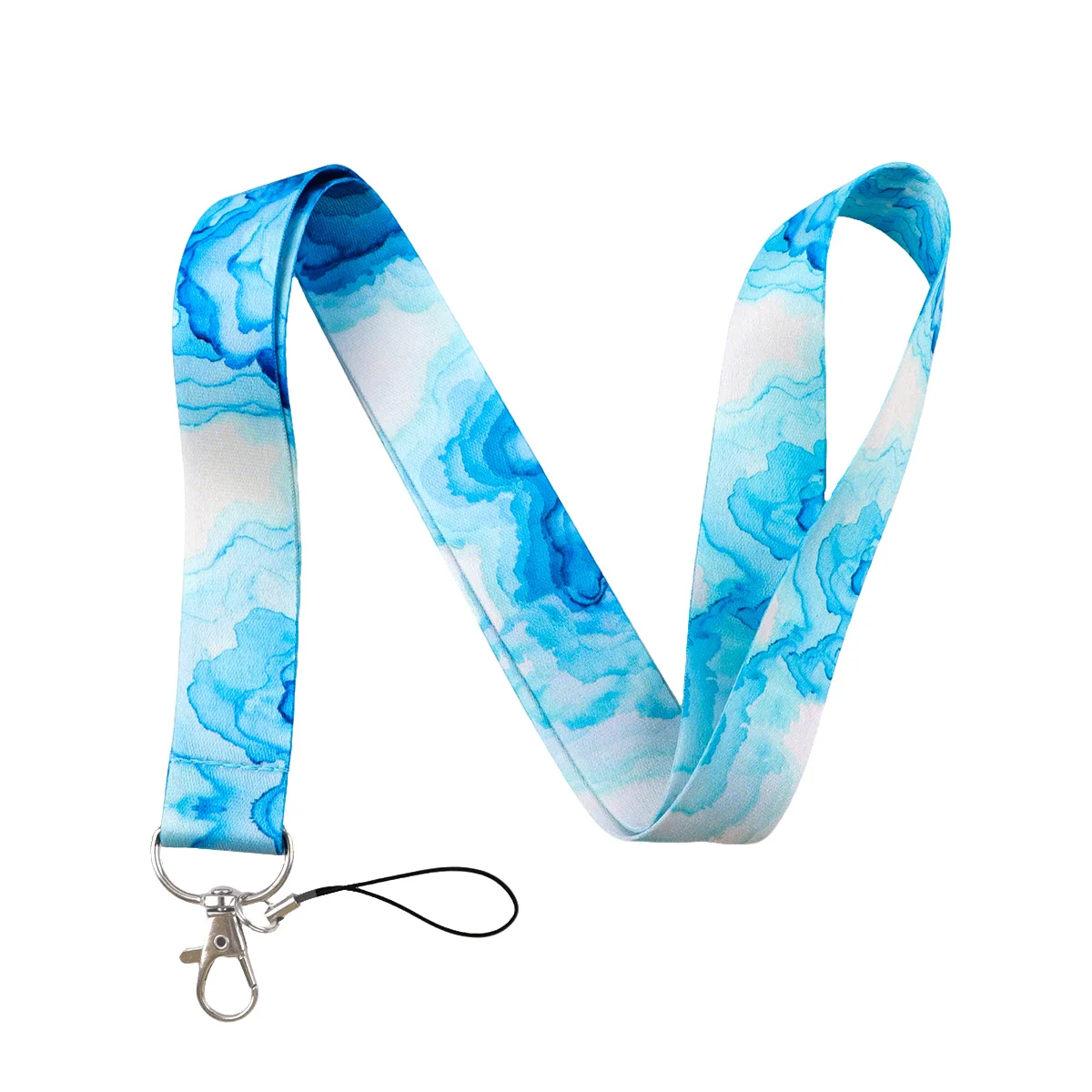 Uchwyt na identyfikator z wzorem marmuru, smycz na szyję, etui na karty dostępu, smycze, breloczki dla dziewczyn, kobiet, identyfikatory, breloczki do kluczy, wizytownik, prezent