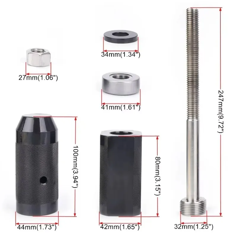 Glb For Installer Set for Caterpillar Engines&Injector Sleeve Cup Remover- for Models Cat 3406E C10 C12 C15 C16 C18(9U-6891)