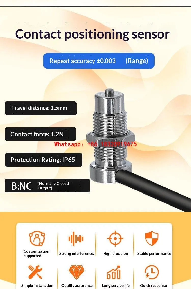 CSM8SPB Contact-Type Positioning Switch – for mold sensing/detection and workpiece positioning/detection on CNC lathes.