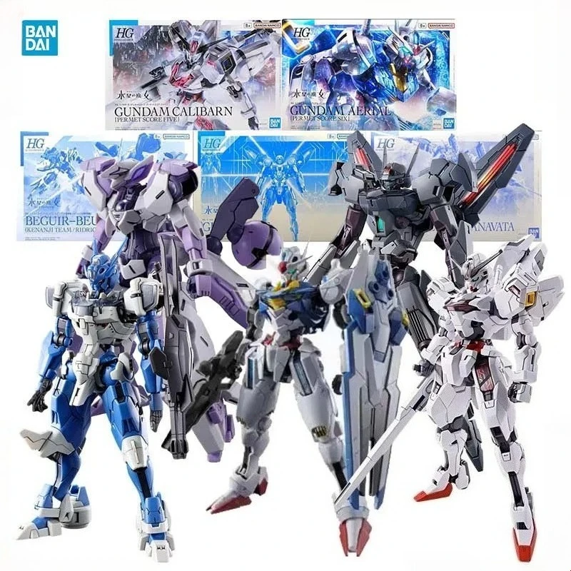 

Bandai HG Gundam Model Kit: Beguir Beu, Torche, Gundnode Calibarn, Permet Score Five & Lfrith - Gunpla Anime Figures
