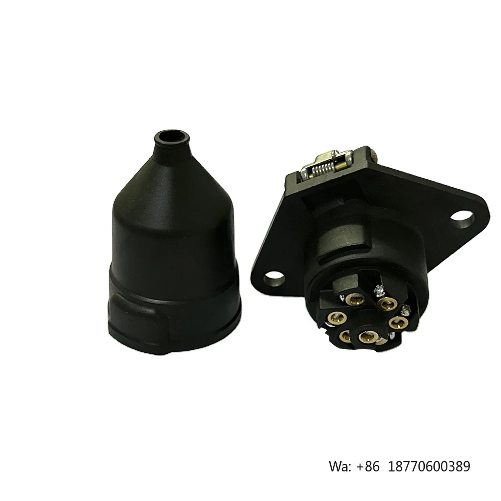 A&J Truck Caravan Accessories-New 7 Pin Trailer Adapter 24V N Type Socket Connector 111218 Wiring Caravans and Trailers