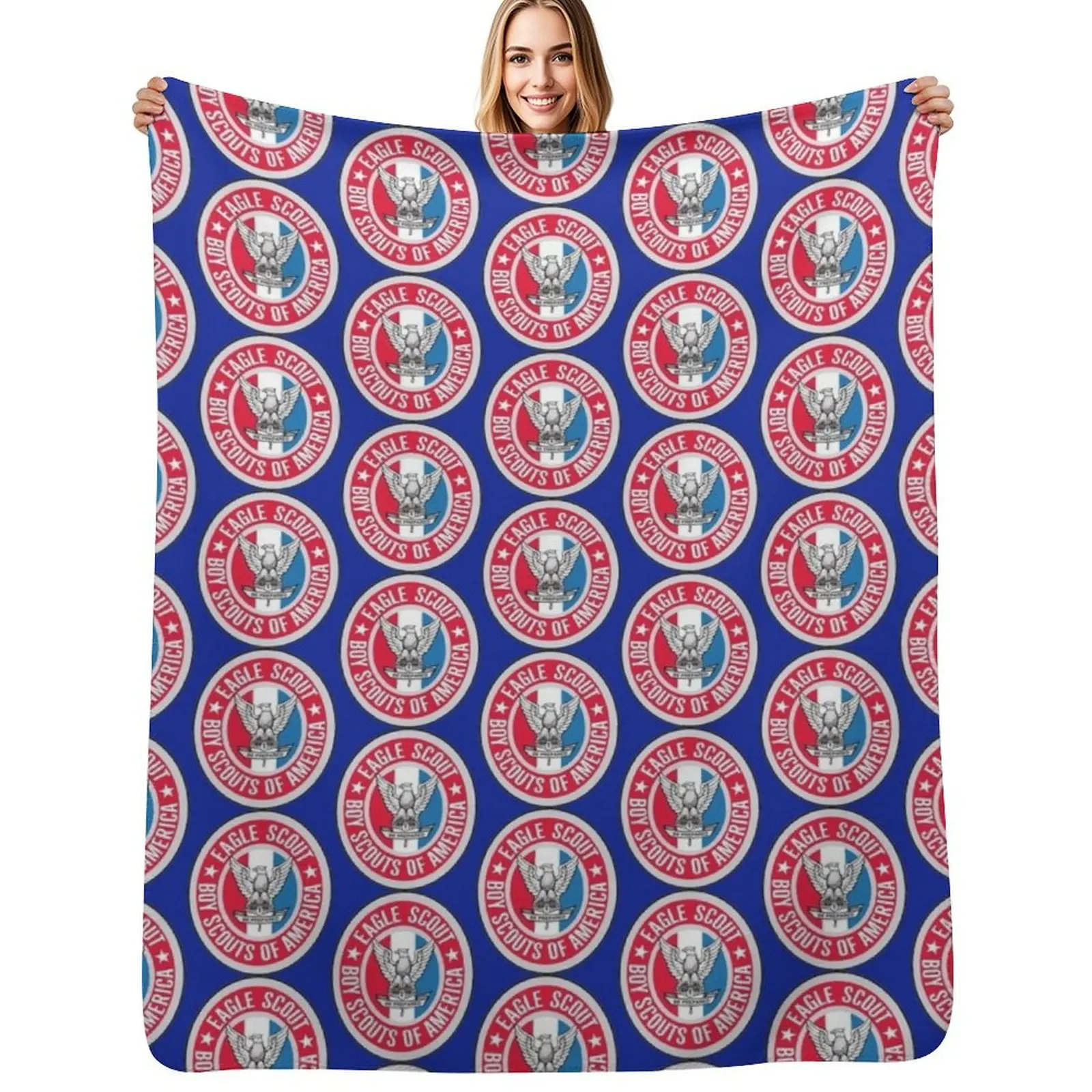 

Eagle Scout Badge Throw Blanket Moving Sleeping Bag for sofa Camping Blankets