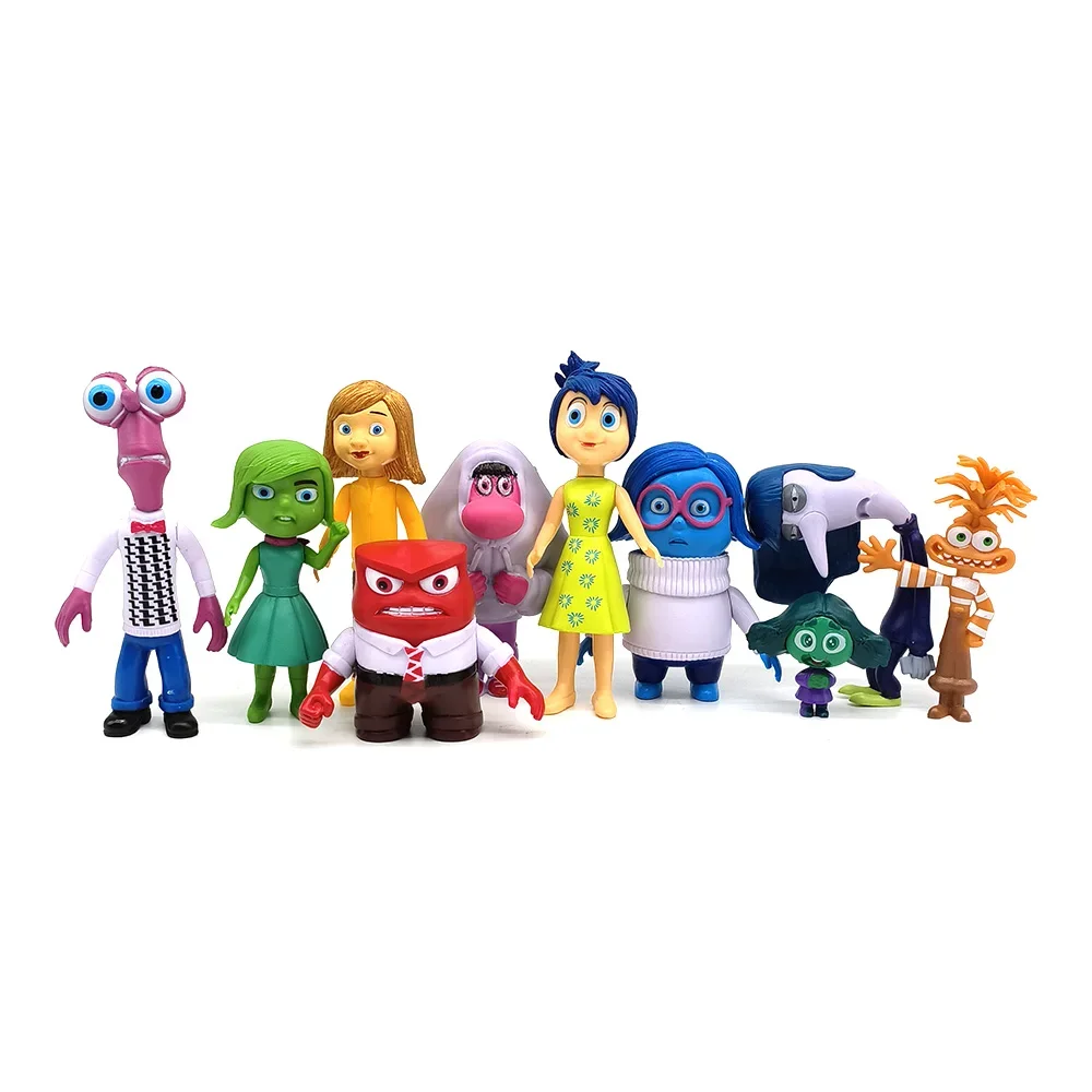 Inside Out 2 Figure Anime Joy Sadness Angry Figurine Fear Disgust Kits Collection Model Toy Gift In Stock