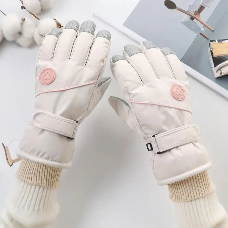 Damen-Winterskihandschuhe mit Touchscreen-Funktion, wasserdichtem Thermofutter, perfekt zum Skifahren, Wandern und für kalte Outdoor-Aktivitäten. – Detail 2