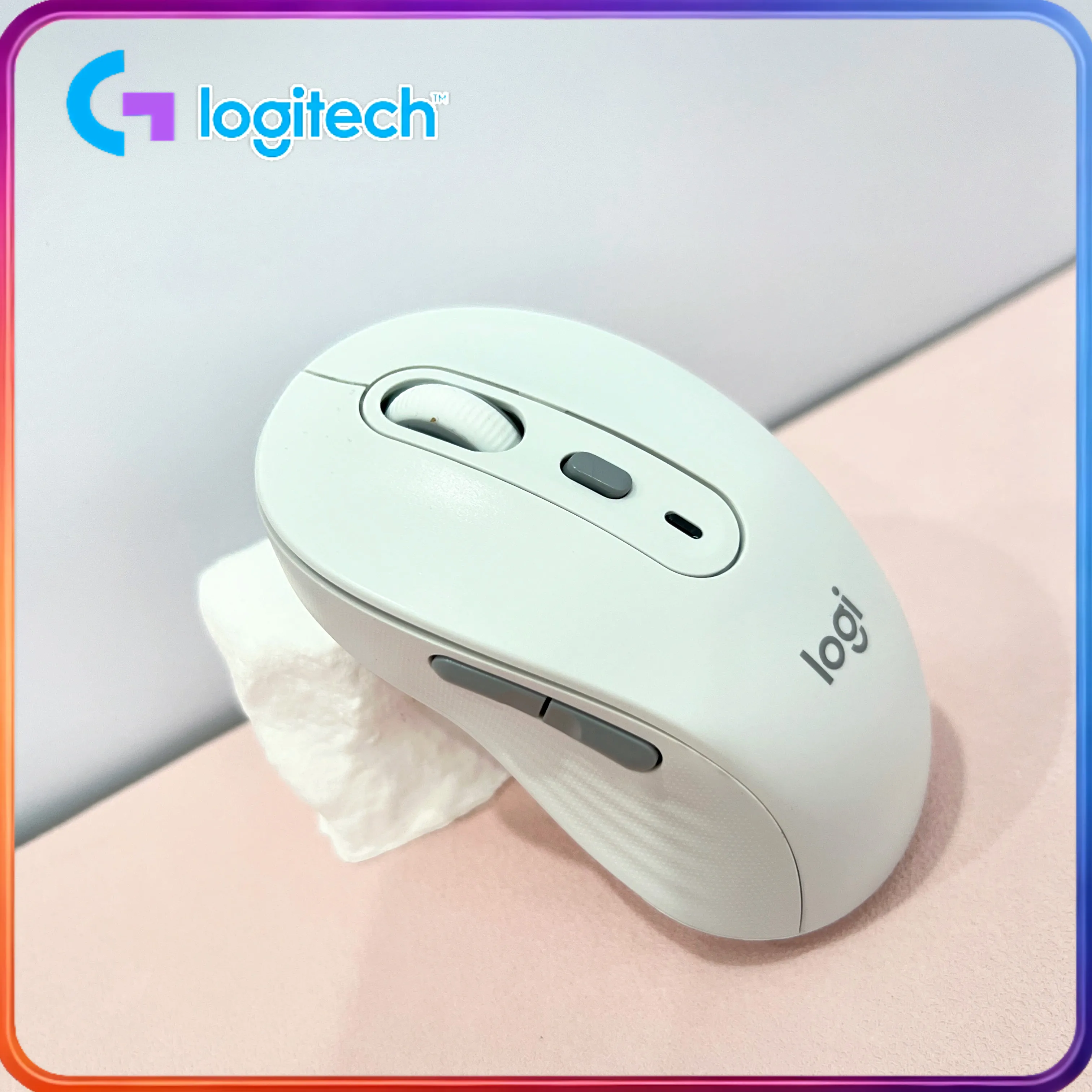 

[Незаменимый помощник для офиса] Беспроводная мышь Logitech M750, бесшумное нажатие, 4000 DPI, подходит для дома и офиса