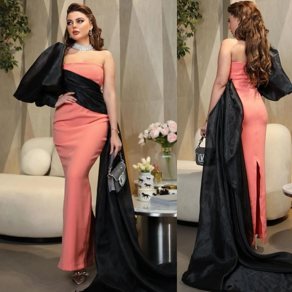 

Customized Jersey Pleat A-line One-shoulder Bespoke Occasion Gown Long es Saudi Arabia