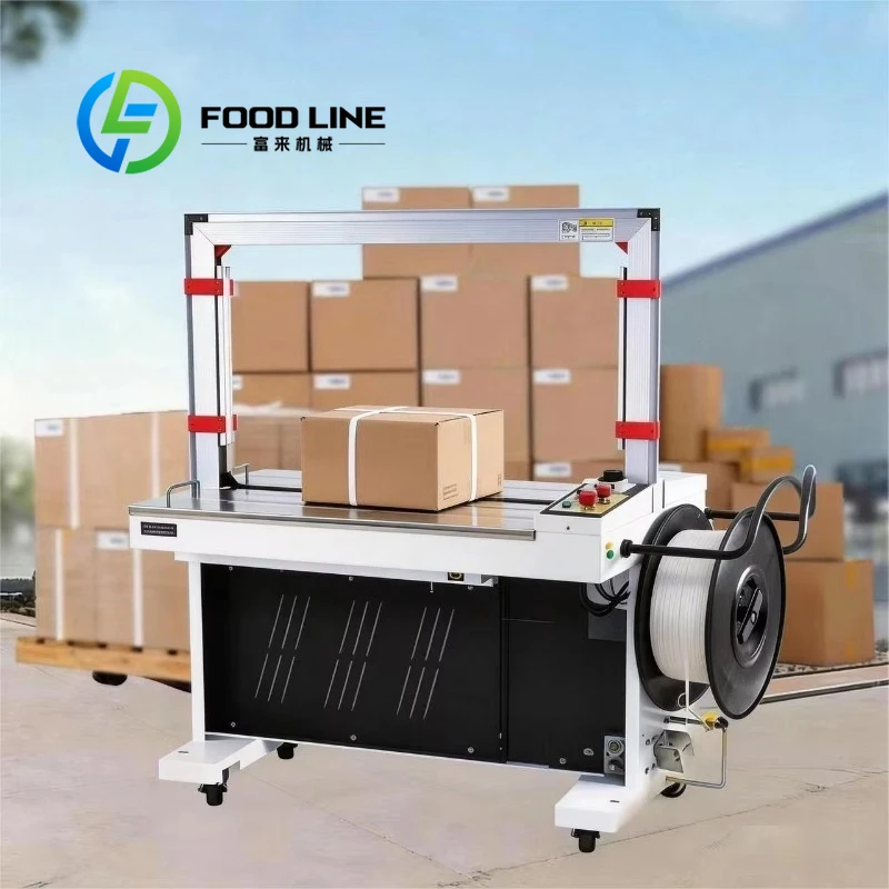 High Speed Fully Automatic Strapping Machine Intelligent Control System For Continuous Carton Box And Package Bundling Work