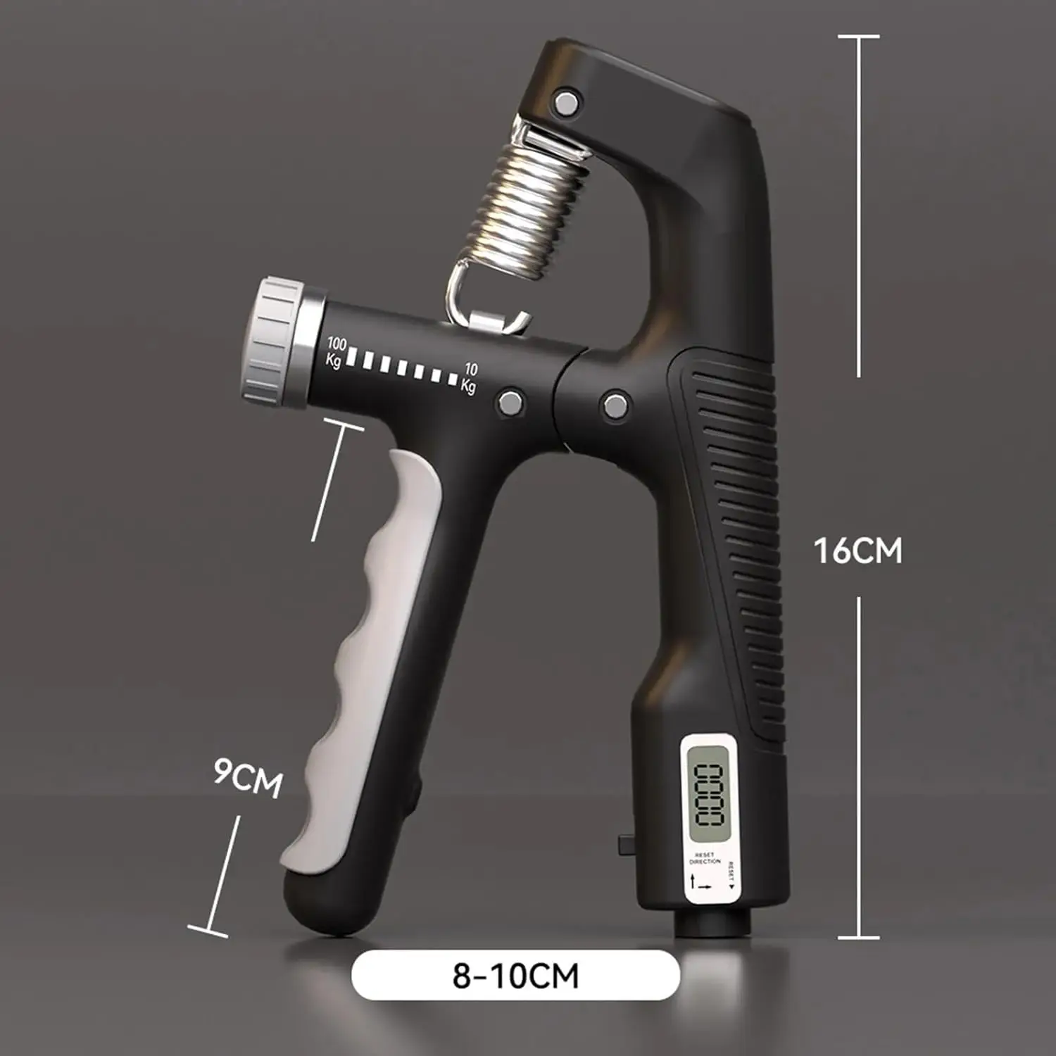 1/2Pcs 10-100KG Adjustment Smart Counting Hand Grip Spring Finger Pinch Wrist Expander Power Strengthening Pliers Fitness Tool - view 6