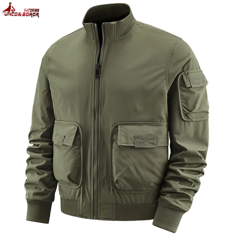 New Autumn Outdoor Camping Jackets Men Soft Shell Tactical Windbreaker Winter Cargo Jackets Men Streetwear Bomber Coats Clothing