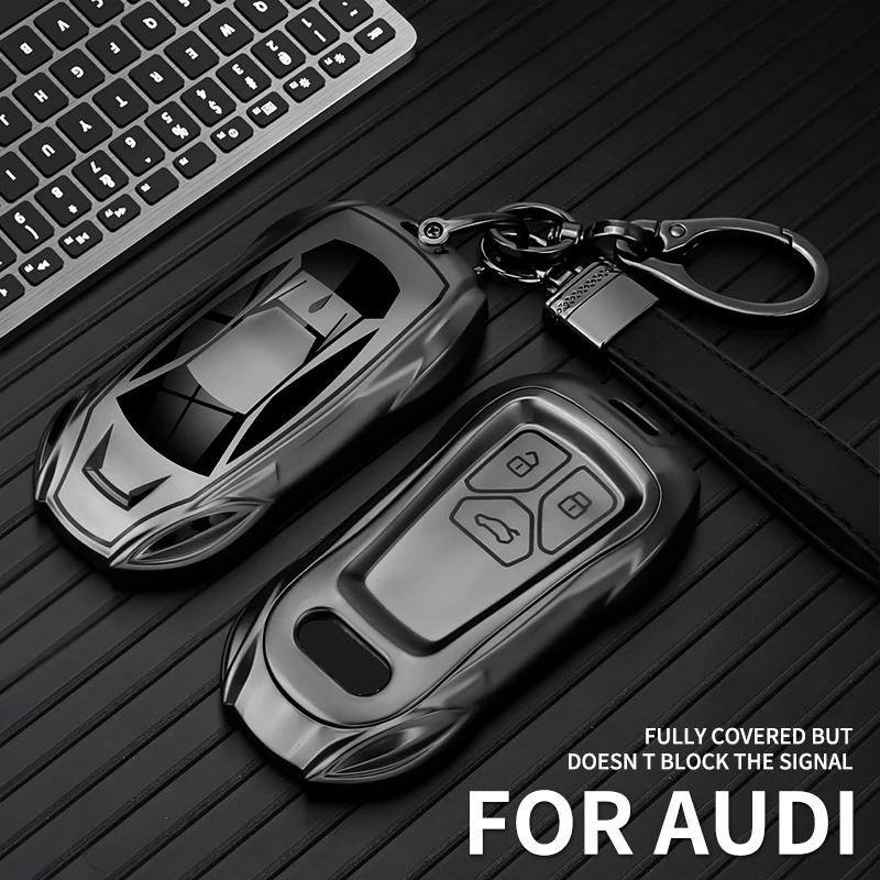 TPU Unique Sports Car Styling Funda Llave For Audi A4 B9 A5 A6 8S 8W Q5 Q7 4M S4 S5 S7 TT TTS TFSI RS Cubierta De Control Remoto